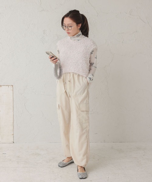 DONOBAN（ドノバン）の「【pufe】パワーメッシュトップス（Tシャツ/カットソー・レディース・ホワイト系その他2/ブラック系その他/ベージュ系その他2/ベージュ系その他/ホワイト系その他/ブラック系その他2・F）」の13枚目の写真