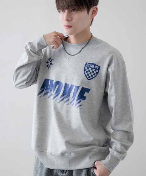 improves（インプローブス）の「オリジナルグラフィック プリント 裏起毛 スウェット トレーナー（スウェット・メンズ・ブラック系/ブラック系1/ブラック系2/ブラック系3/ブラック系4/グレー系/グレー系1/グレー系2/グレー系3/グリーン系/グリーン系1/グリーン系2/ネイビー系/ネイビー系1/ネイビー系2/ブルー系/ブルー系1・MEDIUM/LARGE/X-LARGE）」の8枚目の写真