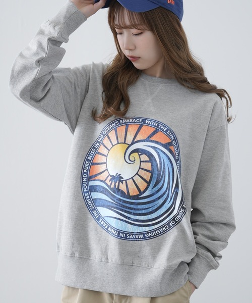 improves（インプローブス）の「オリジナルグラフィック プリント 裏起毛 スウェット トレーナー（スウェット・メンズ・ブラック系/ブラック系1/ブラック系2/ブラック系3/ブラック系4/グレー系/グレー系1/グレー系2/グレー系3/グリーン系/グリーン系1/グリーン系2/ネイビー系/ネイビー系1/ネイビー系2/ブルー系/ブルー系1・MEDIUM/LARGE/X-LARGE）」の10枚目の写真