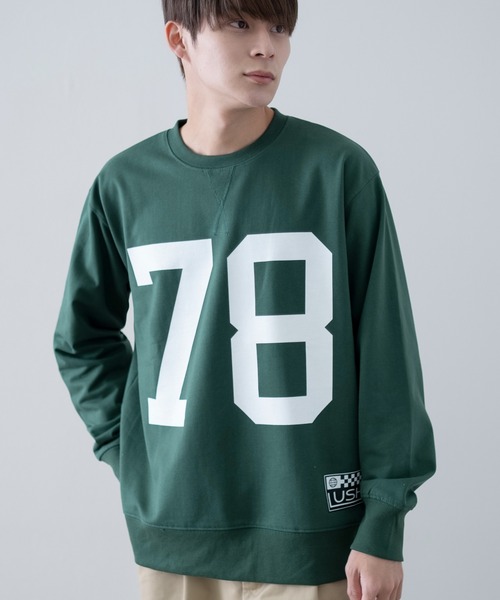 improves（インプローブス）の「オリジナルグラフィック プリント 裏起毛 スウェット トレーナー（スウェット・メンズ・ブラック系/ブラック系1/ブラック系2/ブラック系3/ブラック系4/グレー系/グレー系1/グレー系2/グレー系3/グリーン系/グリーン系1/グリーン系2/ネイビー系/ネイビー系1/ネイビー系2/ブルー系/ブルー系1・MEDIUM/LARGE/X-LARGE）」の12枚目の写真