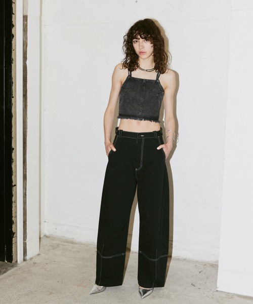 AIC.(エーアイシー)の「ステッチデザインカーブパンツ/SML展開(その他パンツ・レディース・ブラック・SMALL/LARGE/MEDIUM)」の21枚目の写真