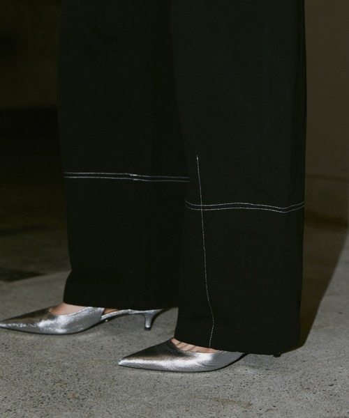 AIC.(エーアイシー)の「ステッチデザインカーブパンツ/SML展開(その他パンツ・レディース・ブラック・SMALL/LARGE/MEDIUM)」の18枚目の写真