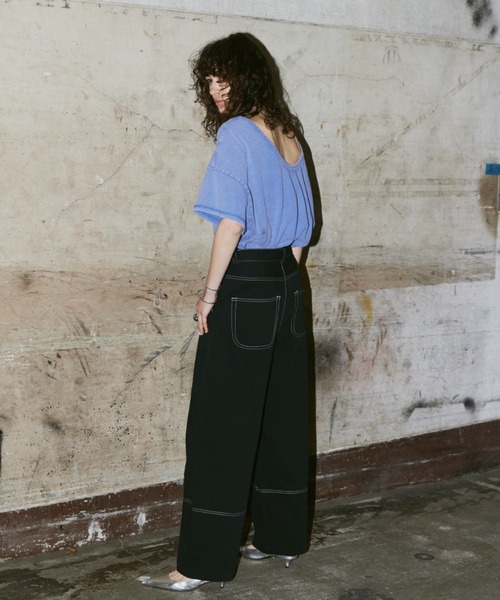 AIC.(エーアイシー)の「ステッチデザインカーブパンツ/SML展開(その他パンツ・レディース・ブラック・SMALL/LARGE/MEDIUM)」の19枚目の写真