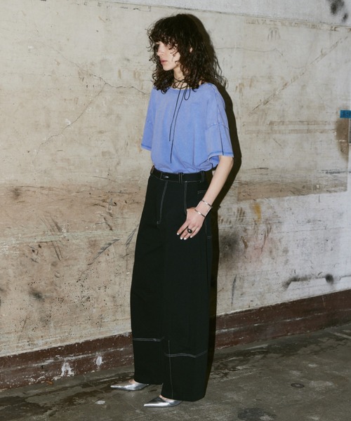 AIC.(エーアイシー)の「ステッチデザインカーブパンツ/SML展開(その他パンツ・レディース・ブラック・SMALL/LARGE/MEDIUM)」の9枚目の写真