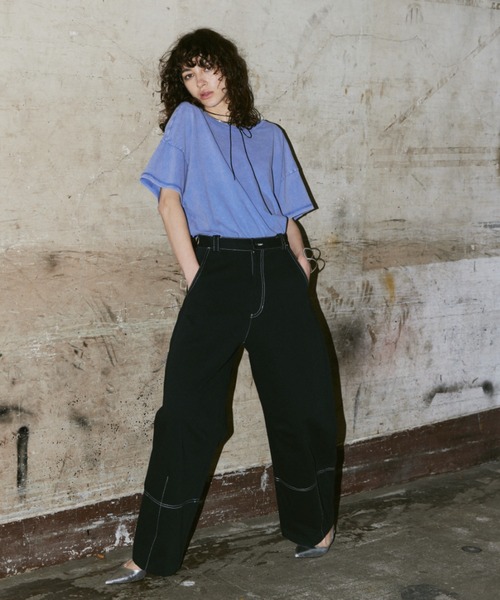 AIC.(エーアイシー)の「ステッチデザインカーブパンツ/SML展開(その他パンツ・レディース・ブラック・SMALL/LARGE/MEDIUM)」の10枚目の写真