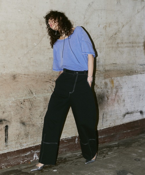 AIC.(エーアイシー)の「ステッチデザインカーブパンツ/SML展開(その他パンツ・レディース・ブラック・SMALL/LARGE/MEDIUM)」の11枚目の写真