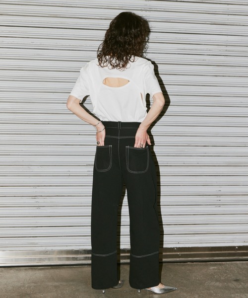 AIC.(エーアイシー)の「ステッチデザインカーブパンツ/SML展開(その他パンツ・レディース・ブラック・SMALL/LARGE/MEDIUM)」の13枚目の写真