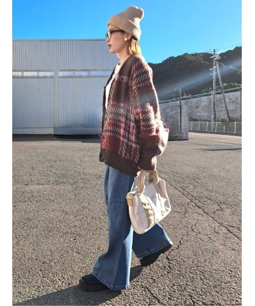 Lee(リー)の「【Lee】LEEスクエアバッグ(ハンドバッグ・レディース・ブラック/ベージュ・ONE SIZE)」の8枚目の写真