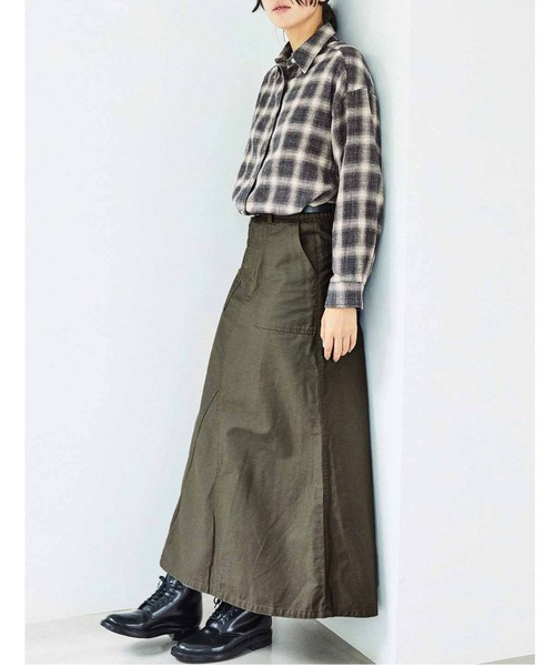 THREE FIFTY STANDARD(スリーフィフティースタンダード)の「THREE FIFTY STANDARDオンブレチェックシャツ〈ブラック〉(シャツ/ブラウス・レディース・ブラック系その他・MEDIUM/LARGE/X-LARGE/XX-LARGE)」の2枚目の写真
