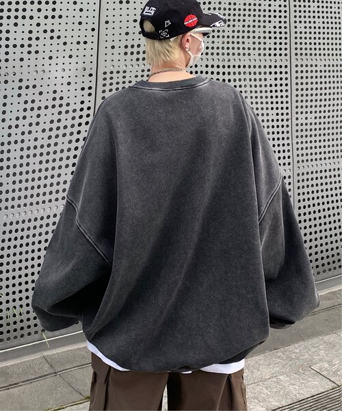 VENCEEXCHANGE（ヴァンスエクスチェンジ）の「ピグメントビッグスウェット（スウェット・メンズ・ワイン/グリーン/チャコールグレー/ブラウン系その他/ピンク/パープル・L/M/LL/3L）」の2枚目の写真