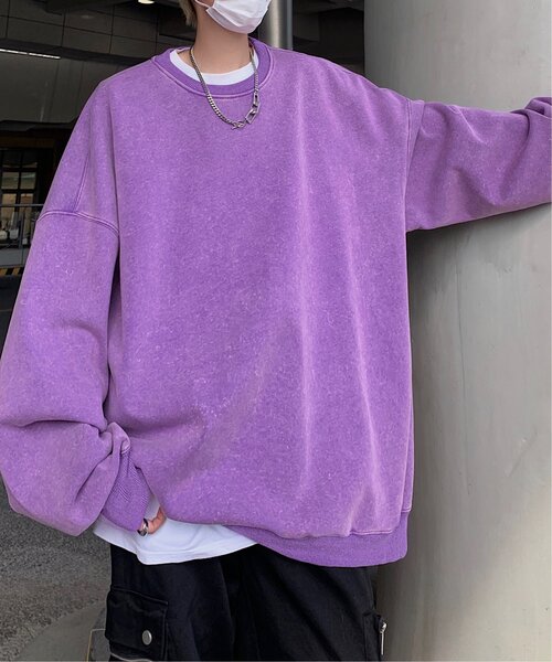 VENCEEXCHANGE（ヴァンスエクスチェンジ）の「ピグメントビッグスウェット（スウェット・メンズ・ワイン/グリーン/チャコールグレー/ブラウン系その他/ピンク/パープル・L/M/LL/3L）」の18枚目の写真