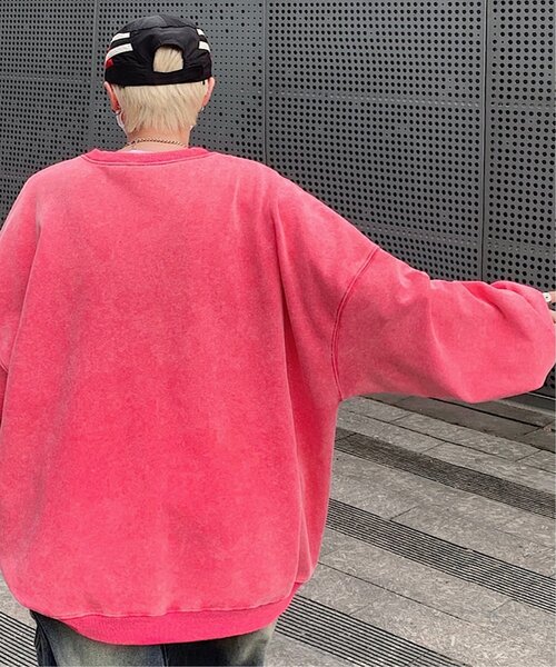 VENCEEXCHANGE（ヴァンスエクスチェンジ）の「ピグメントビッグスウェット（スウェット・メンズ・ワイン/グリーン/チャコールグレー/ブラウン系その他/ピンク/パープル・L/M/LL/3L）」の22枚目の写真