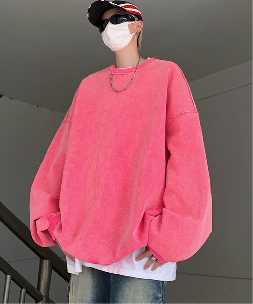 VENCEEXCHANGE（ヴァンスエクスチェンジ）の「ピグメントビッグスウェット（スウェット・メンズ・ワイン/グリーン/チャコールグレー/ブラウン系その他/ピンク/パープル・L/M/LL/3L）」の11枚目の写真