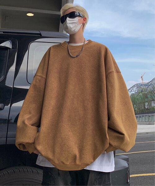 VENCEEXCHANGE（ヴァンスエクスチェンジ）の「ピグメントビッグスウェット（スウェット・メンズ・ワイン/グリーン/チャコールグレー/ブラウン系その他/ピンク/パープル・L/M/LL/3L）」の15枚目の写真