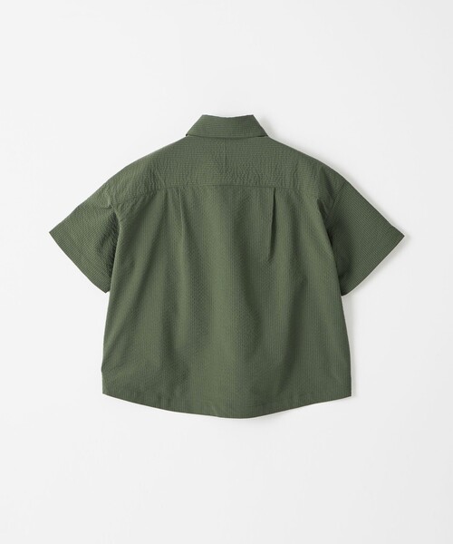 WILD THINGS(ワイルドシングス)の「【別注】<WILD THINGS>ショートスリーブ シャツ 110-130cm(シャツ/ブラウス・キッズ・ダークグリーン/ネイビー・XS(110-120cm)/S(120-130cm))」の10枚目の写真