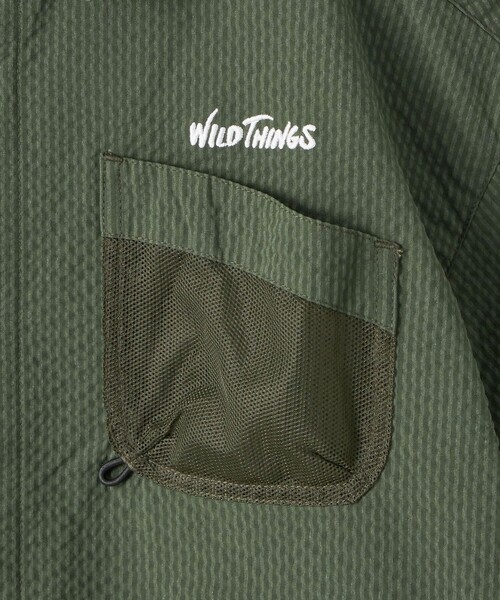 WILD THINGS(ワイルドシングス)の「【別注】<WILD THINGS>ショートスリーブ シャツ 110-130cm(シャツ/ブラウス・キッズ・ダークグリーン/ネイビー・XS(110-120cm)/S(120-130cm))」の14枚目の写真
