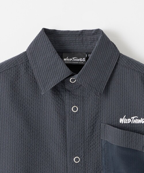 WILD THINGS(ワイルドシングス)の「【別注】<WILD THINGS>ショートスリーブ シャツ 110-130cm(シャツ/ブラウス・キッズ・ダークグリーン/ネイビー・XS(110-120cm)/S(120-130cm))」の20枚目の写真