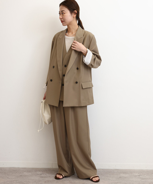 JOURNAL STANDARD relume(ジャーナルスタンダード レリューム)の「クリアツイルライトジャケット(テーラードジャケット・レディース・グレー/ブラウン系その他・38/36)」の3枚目の写真