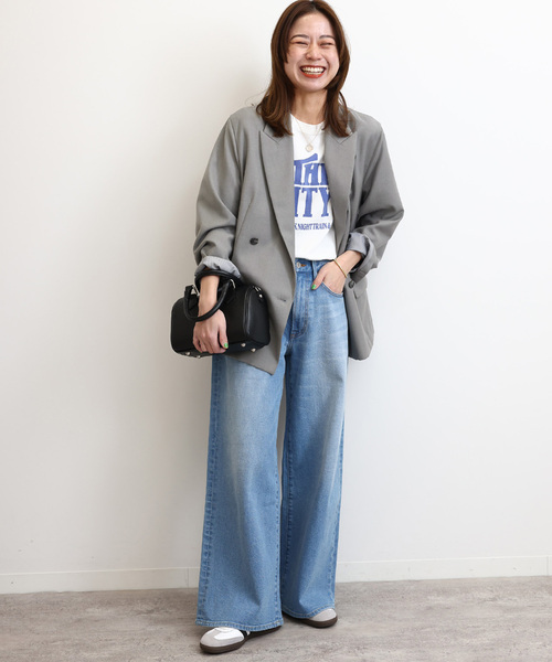 JOURNAL STANDARD relume(ジャーナルスタンダード レリューム)の「クリアツイルライトジャケット(テーラードジャケット・レディース・グレー/ブラウン系その他・38/36)」の12枚目の写真