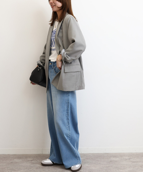 JOURNAL STANDARD relume(ジャーナルスタンダード レリューム)の「クリアツイルライトジャケット(テーラードジャケット・レディース・グレー/ブラウン系その他・38/36)」の13枚目の写真