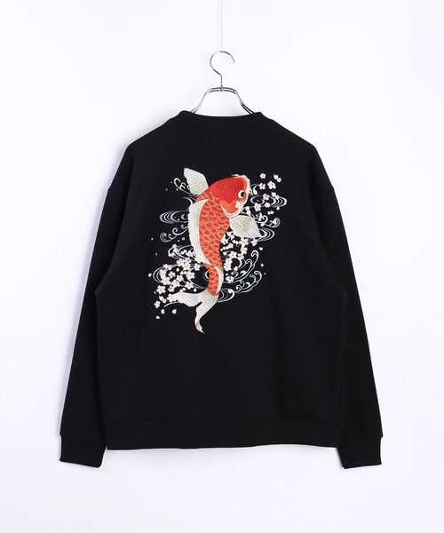 和柄トレーナー(風神雷神・富士×舞妓・龍虎・白熊×稲妻・金魚×桜・鯉