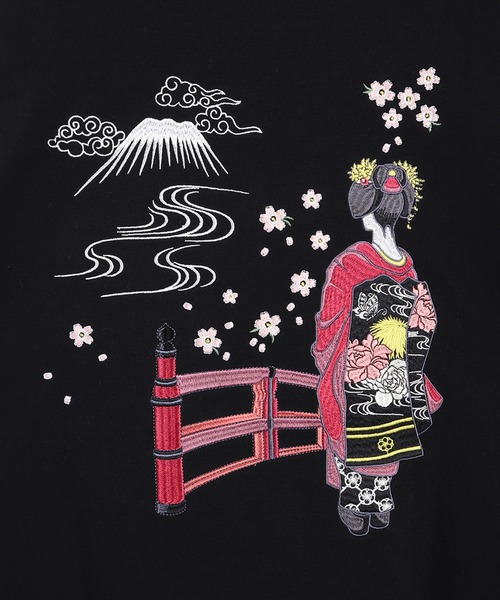 WESTSEA(ウエストシー)の「和柄トレーナー(風神雷神・富士×舞妓・龍虎・白熊×稲妻・金魚×桜・鯉)(スウェット・メンズ・ブラック/ブラック系その他/杢グレー/グレー系その他/ブラック系その他2/ブラック系その他3/ブラック系その他4/グレー系その他2/グレー系その他3/グレー系その他4/グレー系その他6/ブラック系その他5/グレー系その他5/ブラック系その他6・M/L/XL)」の20枚目の写真