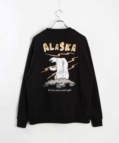 和柄トレーナー(風神雷神・富士×舞妓・龍虎・白熊×稲妻)（スウェット）｜WESTSEA（ウエストシー）