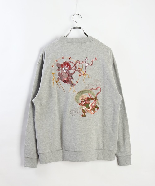 和柄トレーナー(風神雷神・富士×舞妓・龍虎・白熊×稲妻)（スウェット）｜WESTSEA（ウエストシー）