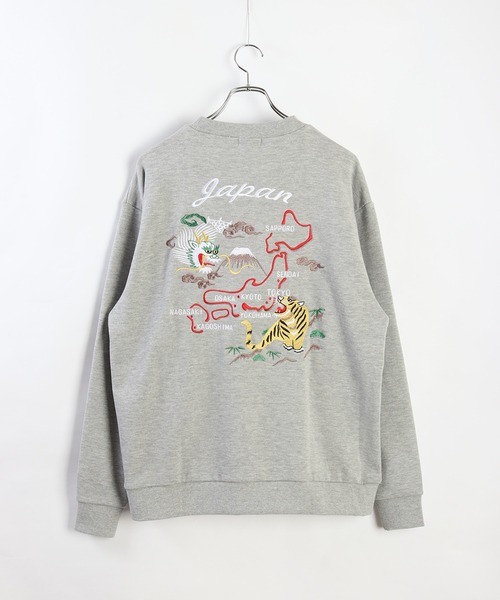 和柄トレーナー(風神雷神・富士×舞妓・龍虎・白熊×稲妻)（スウェット）｜WESTSEA（ウエストシー）