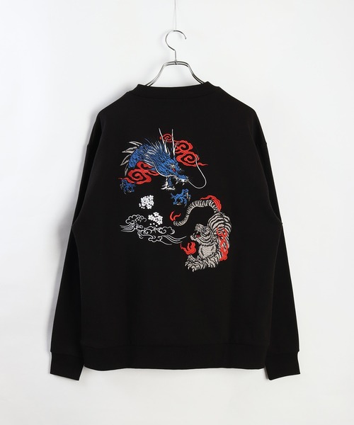 和柄トレーナー(風神雷神・富士×舞妓・龍虎・白熊×稲妻)（スウェット）｜WESTSEA（ウエストシー）