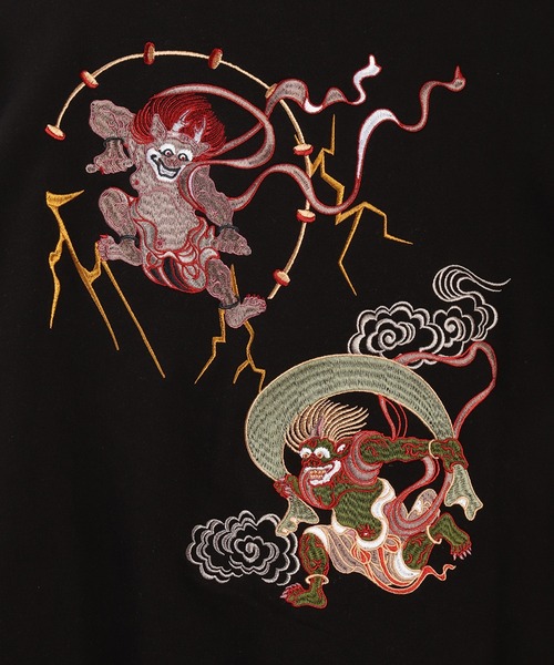 和柄トレーナー(風神雷神・富士×舞妓・龍虎・白熊×稲妻)（スウェット）｜WESTSEA（ウエストシー）