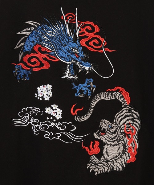 和柄トレーナー(風神雷神・富士×舞妓・龍虎・白熊×稲妻)（スウェット）｜WESTSEA（ウエストシー）