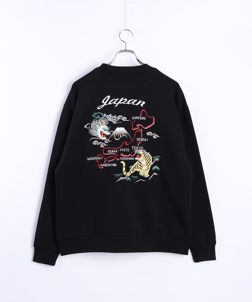 新品　VANQUISH 虎刺繍スウェットトレーナー　富士山　日の出　渋谷　和柄 和柄トレーナー(風神雷神・富士×舞妓・龍虎・白熊×稲妻・金魚×桜・鯉