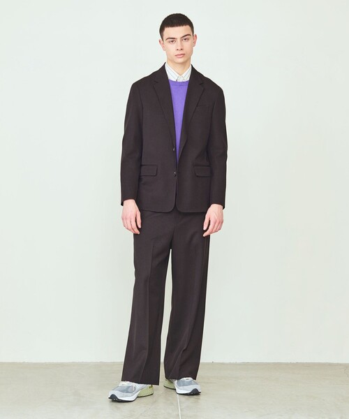 ジャケット・アウター UNITED ARROWS & SONS GABA BOXY 2B JACKET UNITED ARROWS & SONS（ユナイテッドアローズアンドサンズ）の