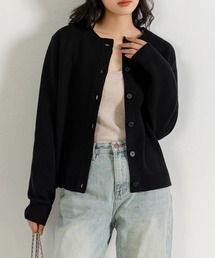 DAY CLOSET（デイ クローゼット）の「レディース 長袖こなれ魅せハイゲージリブニットカーディガン（カーディガン/ボレロ・レディース）」