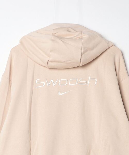 NIKE（ナイキ）の「ナイキ NIKE ナイキ  NSW FT OS T100 プルオーバー L/S フーディ（スウェット・レディース・ベージュ/ブラック/ブルーグレー・L/M）」の5枚目の写真