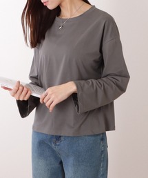 クルーネック ベーシックカラー プルオーバー