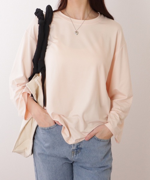 Lace Ladies(レースレディース)の「クルーネック ベーシックカラー プルオーバー(Tシャツ/カットソー・レディース・ブラック/ベージュ/グレー/グリーン/レッド/ホワイト・XL/M)」の17枚目の写真