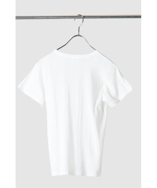 MILLER（ミラー）の「【シアー】【コットン100％】Miller ライトパネルリブクルーネックTEE（Tシャツ/カットソー・レディース・ブラック/オフホワイト・FREE）」の5枚目の写真