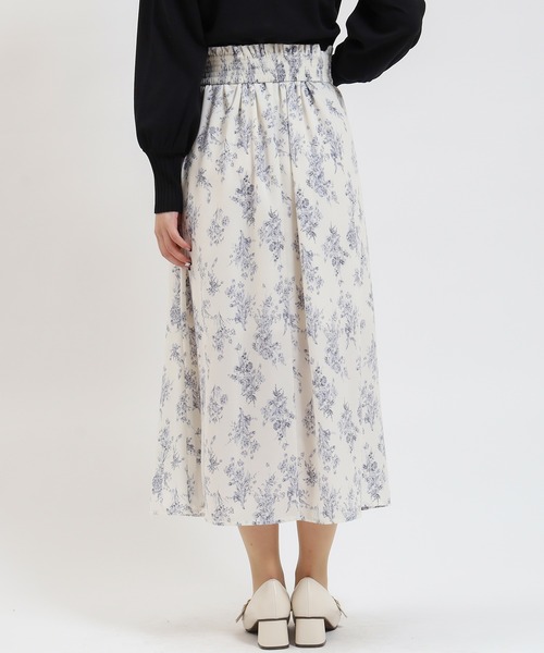 ASTORIA ODIER(アストリアオディール)の「2way花柄ロングスカート(スカート・レディース・ホワイト/ブラック・MEDIUM/LARGE)」の12枚目の写真