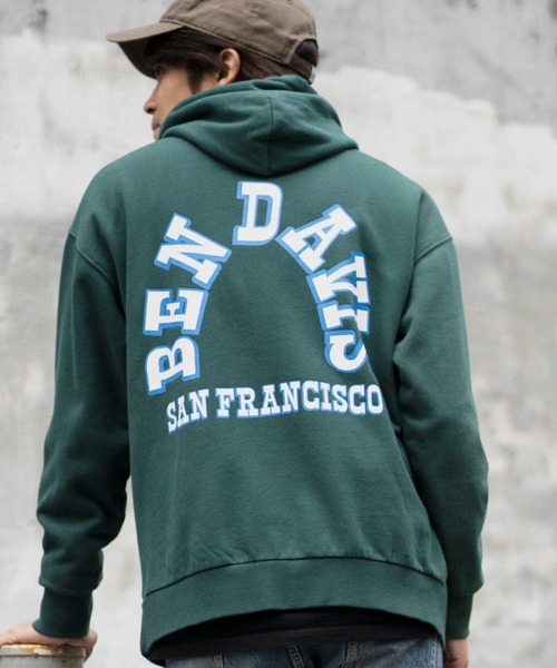 BEN DAVIS/PROJECT LINE(ベンデイビスプロジェクトライン)の「《BEN DAVIS》SWEAT HOODIE(スウェット・メンズ・オフホワイト/ブラック/グリーン・SMALL/MEDIUM/LARGE/X-LARGE)」の3枚目の写真