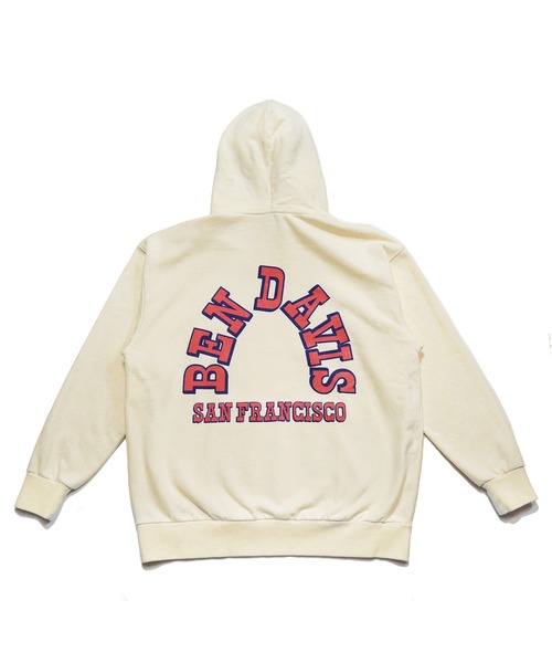 BEN DAVIS/PROJECT LINE(ベンデイビスプロジェクトライン)の「《BEN DAVIS》SWEAT HOODIE(スウェット・メンズ・オフホワイト/ブラック/グリーン・SMALL/MEDIUM/LARGE/X-LARGE)」の4枚目の写真