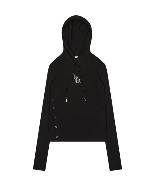 LUVISTRUE（ラヴイズトゥルー）の「LVTR LONG HOODIE（パーカー・レディース・ブラック/アイボリー/ブルー/ホワイト・FREE）」の8枚目の写真