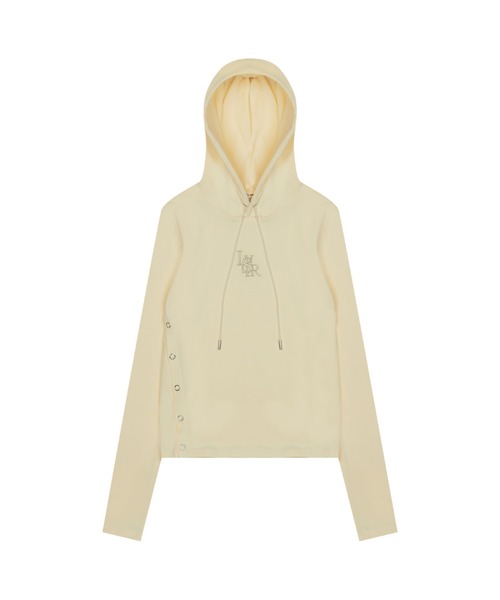 LUVISTRUE（ラヴイズトゥルー）の「LVTR LONG HOODIE（パーカー・レディース・ブラック/アイボリー/ブルー/ホワイト・FREE）」の18枚目の写真