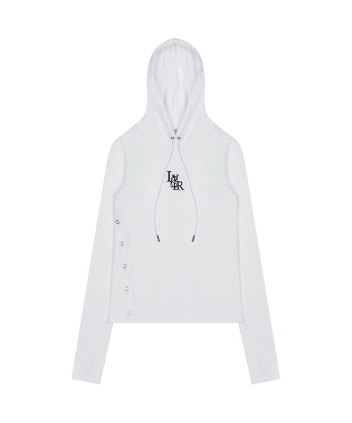 LUVISTRUE（ラヴイズトゥルー）の「LVTR LONG HOODIE（パーカー・レディース・ブラック/アイボリー/ブルー/ホワイト・FREE）」の13枚目の写真