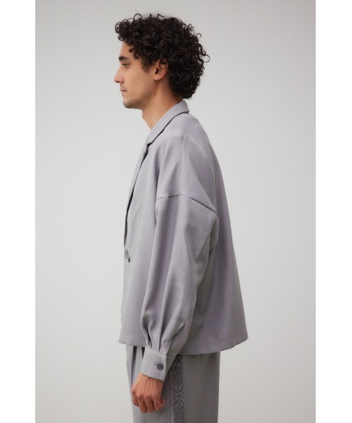 AZUL by moussy（アズールバイマウジー）の「ルーズダブル短丈ジャケット（テーラードジャケット・メンズ・グレー/ベージュ・FREE）」の7枚目の写真