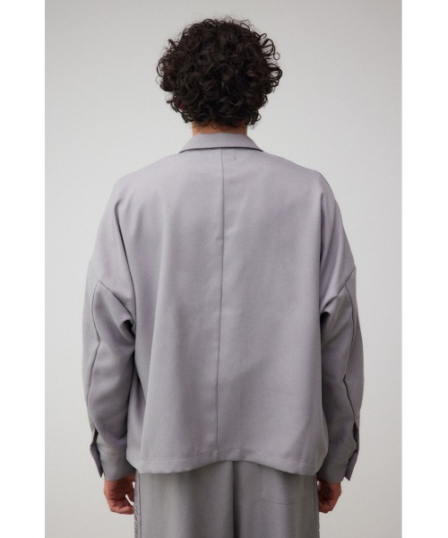 AZUL by moussy（アズールバイマウジー）の「ルーズダブル短丈ジャケット（テーラードジャケット・メンズ・グレー/ベージュ・FREE）」の8枚目の写真