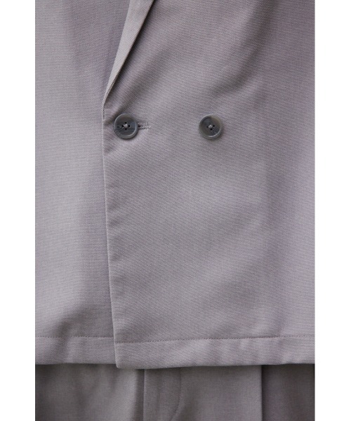 AZUL by moussy（アズールバイマウジー）の「ルーズダブル短丈ジャケット（テーラードジャケット・メンズ・グレー/ベージュ・FREE）」の12枚目の写真