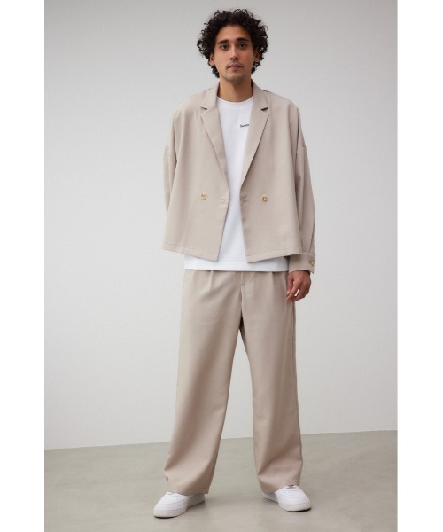 AZUL by moussy（アズールバイマウジー）の「ルーズダブル短丈ジャケット（テーラードジャケット・メンズ・グレー/ベージュ・FREE）」の15枚目の写真