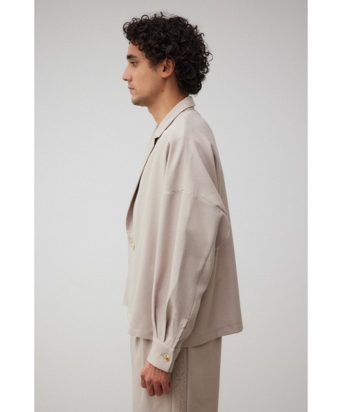AZUL by moussy（アズールバイマウジー）の「ルーズダブル短丈ジャケット（テーラードジャケット・メンズ・グレー/ベージュ・FREE）」の17枚目の写真